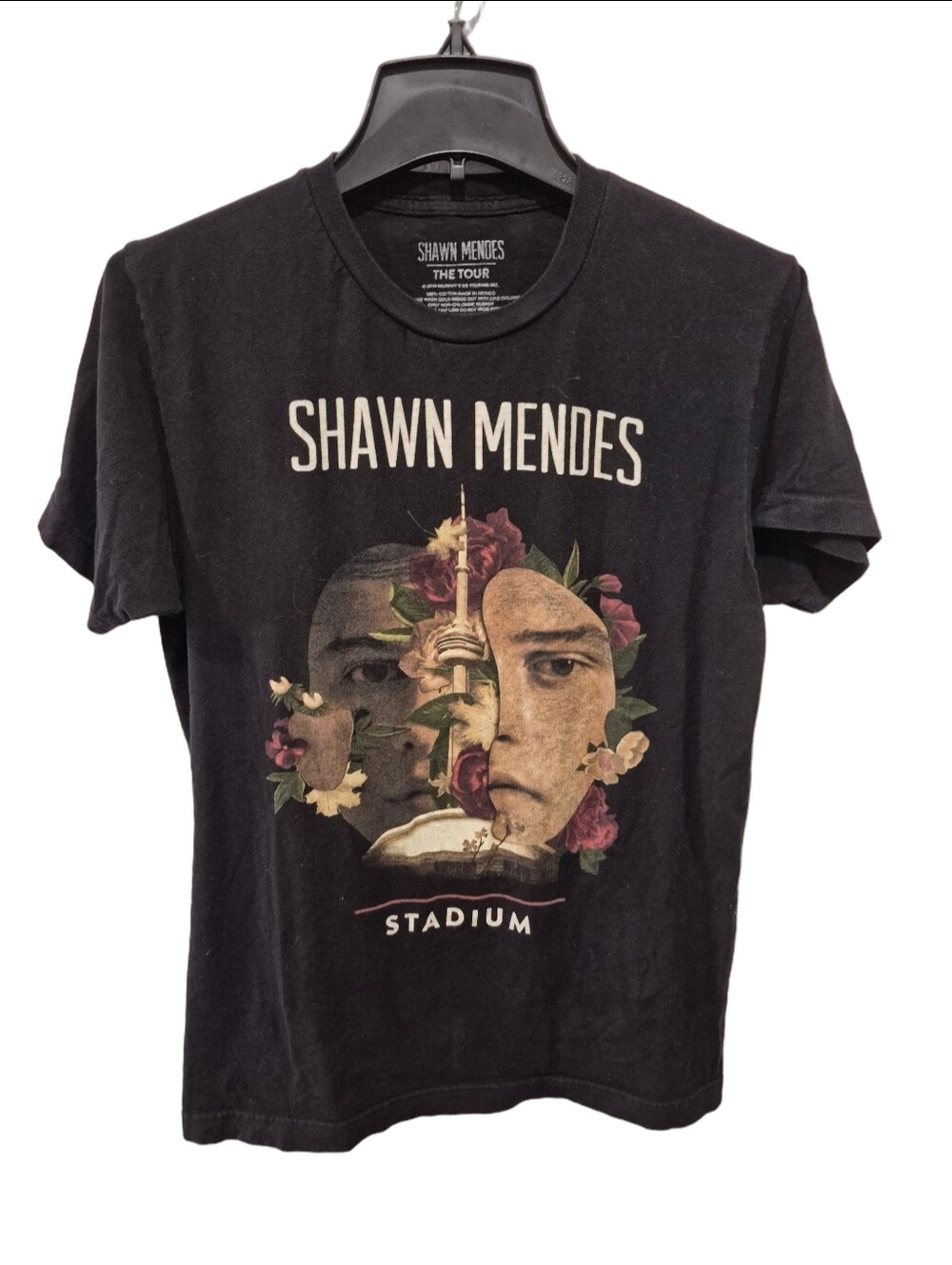 Shawn Mendes The Tour 2019 Toronto Stadium Concert Graphic T-Shirt Black Size M